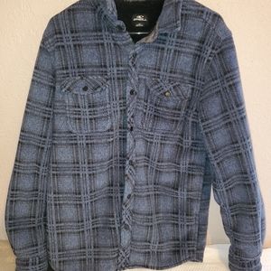 O'Neill sweater, size Medium blue with black stripes